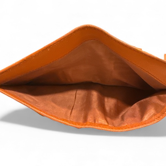 Prada Saffiano Leather Bifold Wallet - Orange - Picture 10 of 10